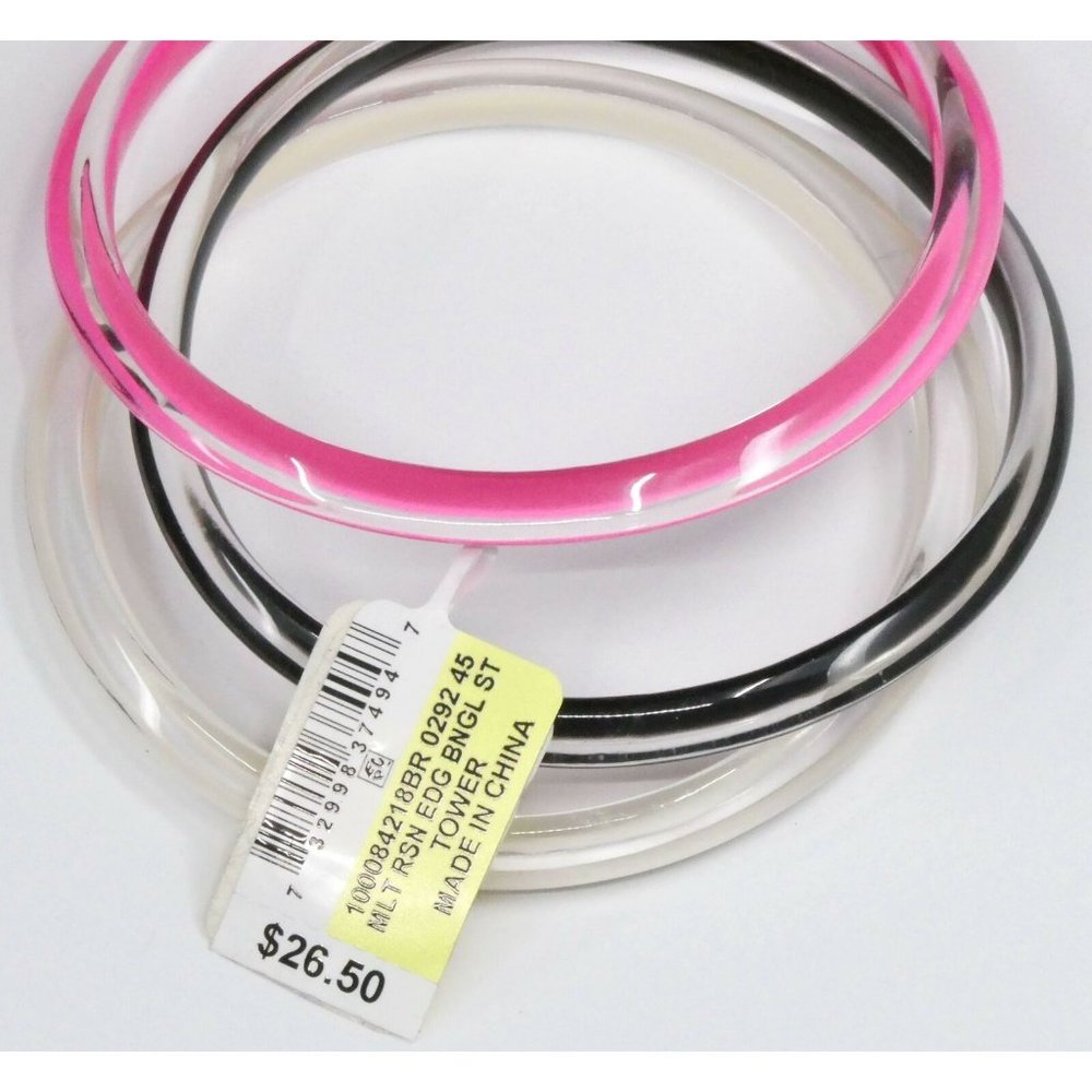 New Inc 3-Pc. Set Resin Bangle Bracelets $26.50 - Picture 3 of 3